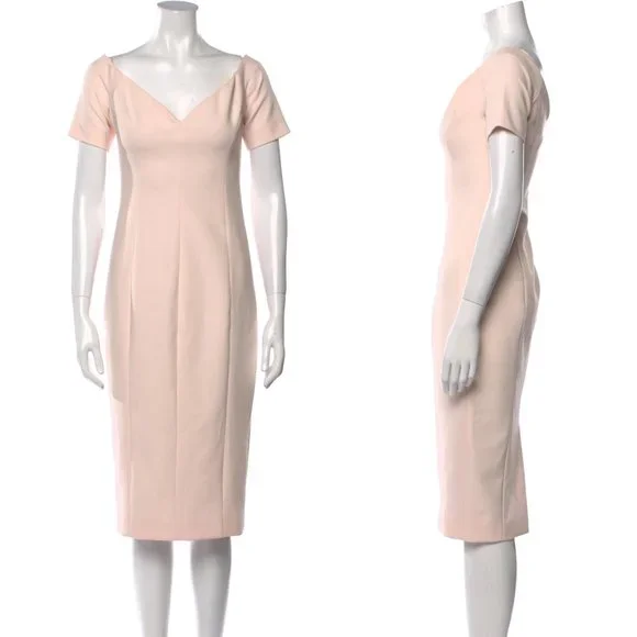 CINQ À SEPT V-Neck Midi Length Dress - Picture 11 of 11